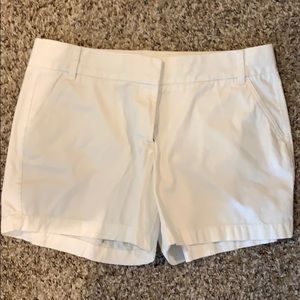 J. Crew broken in chino shorts - white
